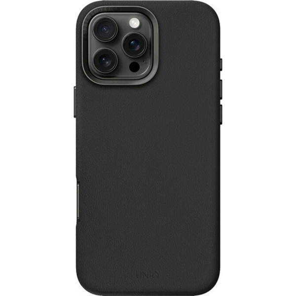 ЧЕХОЛ UNIQ LYDEN 16PRO (ЧЕРНЫЙ КОЖА) 1