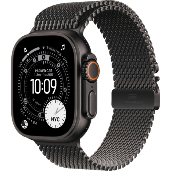 Смарт-часы Apple Watch Ultra 3, 49 мм, Black Titanium Milanese Loop Black M 1